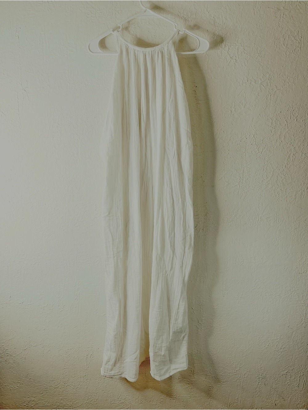 Mara Hoffman Crinkled Cotton Gauze Midi Dress in White 100% Organic Cotton - Picture 9 of 14